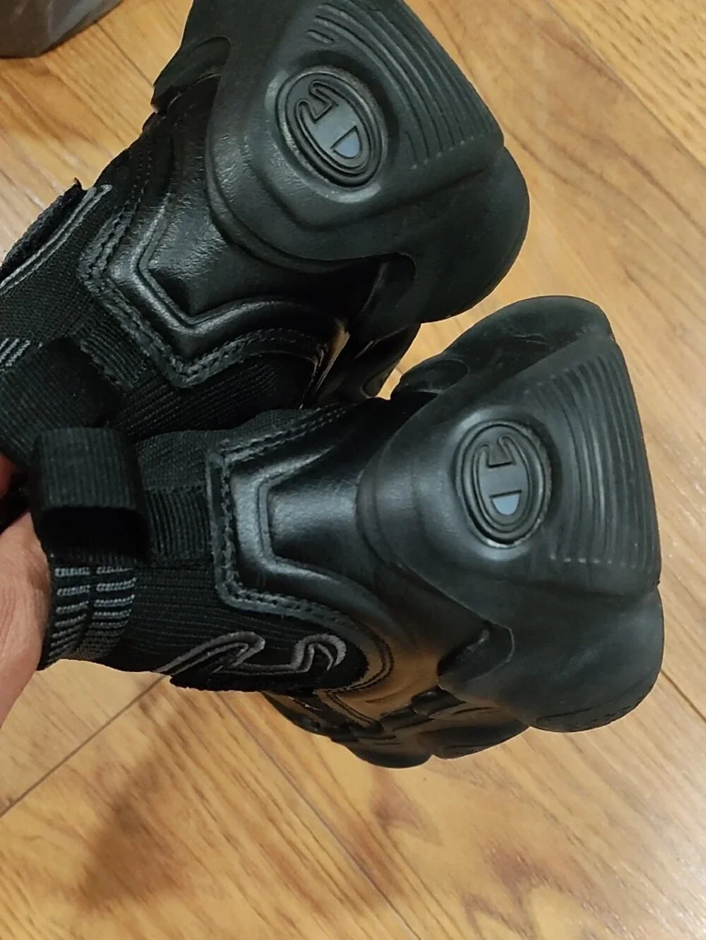 Champion Kids Black High-Top Knit Strap Sneakers